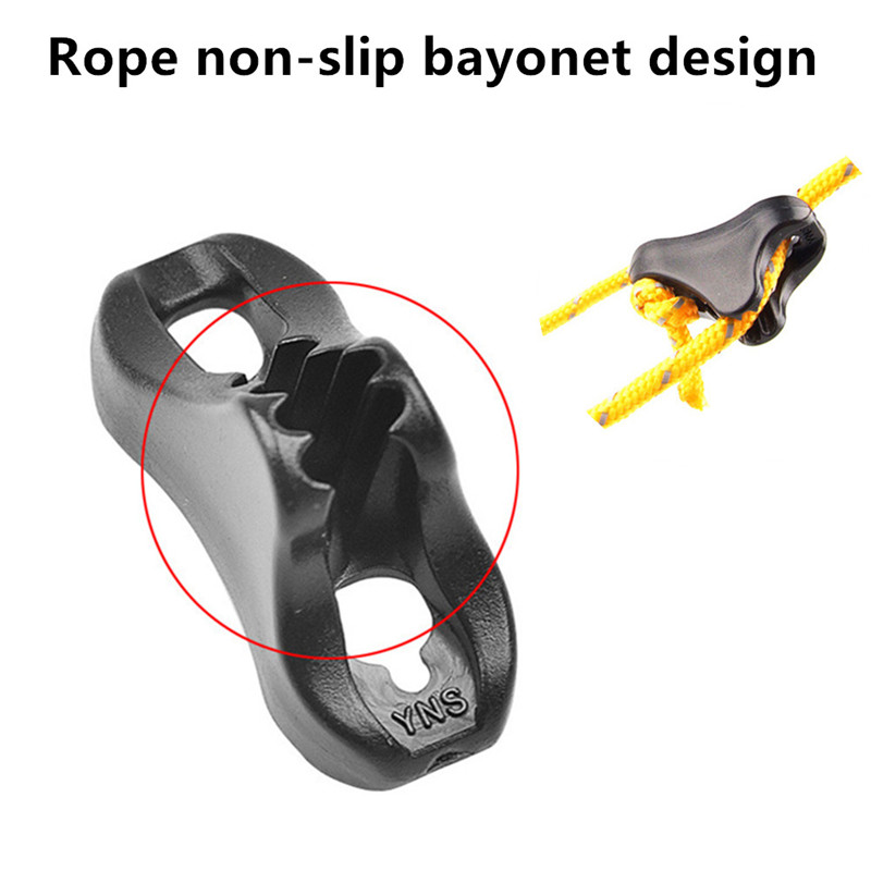 Cheap Goat Tents 10pc Tightener Camping Tent Fastener Wind Rope Buckle Triangle Fastener Cord Stopper Tool Outdoor Camping Accessories Dropship   